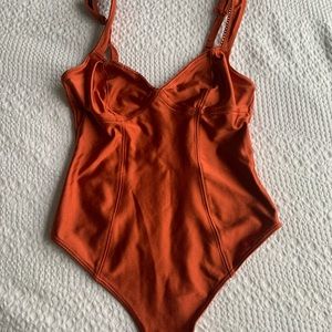 Urban Outfitter rust orange bodysuit